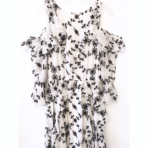 FINAL🚨DONATING SOON‼️ Joie Alpheus Silk Floral-Eyelet Ruffled Dress - Picture 9 of 10